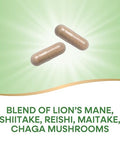 Nature'S Way 5-Mushroom Blend With Lion S Mane Shiitake Reishi Maitake Chaga Mushroom 60 Vegan Capsules