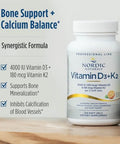 Nordic Naturals Professional Grade Vitamin D3 K2 Supplement Orange Flavor - 60 Soft Gels - 4000 Iu Vitamin D3 & 180 Mcg K2- Promotes Calcium Balance & Immune Function - Non-Gmo 30 Servings