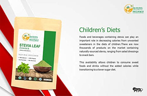 Herbs Botanica Stevia Powder Pure Extract Natural Sweetner Sugar Alternative For Keto Diet ZeroCalorie Sugar Alternative No Aritificial Sweetner added. 100% Natural 5.3 oz