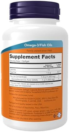 Now Foods Supplements Dha 1000 Brain Support Extra Strength 1000 Mg Dha 90 Softgels