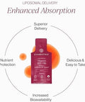 CYMBIOTIKA Liposomal Vitamin B12 + B6 Liquid Supplement Cellular Energy Brain Health Heart Health + Nerve Function Support Enhanced Absorption Gluten Free Soy Free PlantBased 28 5 mL Packets