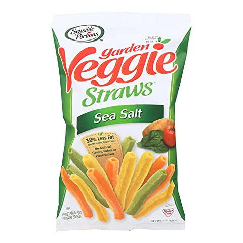 Sensible Portions Sea Salt Veggie Straw 5 Oz (Pack of 12)