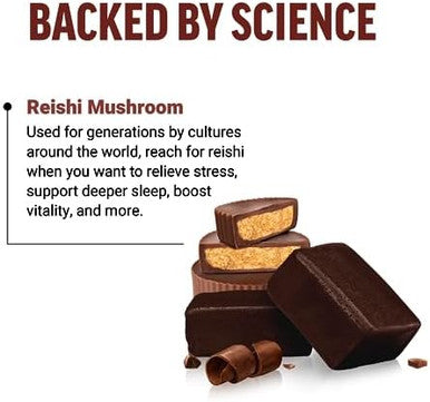 Force Factor Modern Mushrooms Soft Chews Reishi Mushroom Supplement To Support Sleep Stress Relief & Longevity Antioxidants Supplement Delicious Chocolate Peanut Butter Cup Flavor 30 Soft Chews