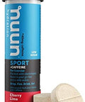 Nuun Sport + Caffeine: Electrolyte Drink Tablets Cherry Limeade 1 Tube (10 Servings)