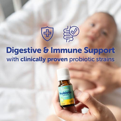 Ddrops Baby Probiotic With Vitamin D 60 Drops - Colic Symptom Relief For Newborns And Infants - Easy-To-Use Just One Drop Daily No Sugar Non-Gmo Allergy-Friendy