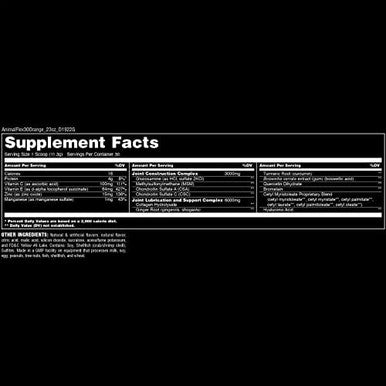 Animal Omega Omega 3 & 6 Supplement Flex Joint Supplement With Glucosamine Chondroitin Msm Turmeric 30 Servings