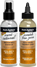 Aunt Jackie'S Braid + Twist Collection Scratch Zone & Scent-Sational With Witch Hazel Biotin And Honey 4 Fl Oz (2 Products)