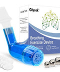 Giyosk Breathing Exercise Device For Lungs Mucus Removal Flutter Flutter Valve Mucus Removal Device With A Set Of Accessories Breathing Trainer For Lung Cleanse(Blue)