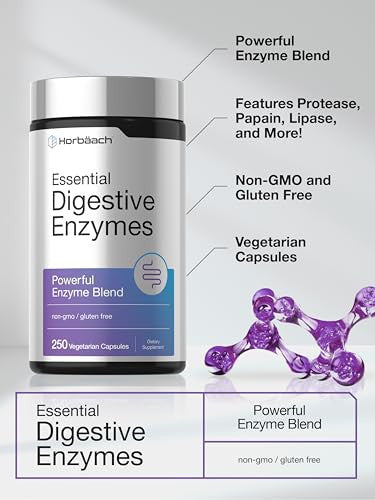 Horbaach Essential Digestive Enzymes 250 Capsules
