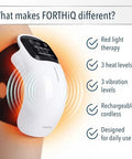 Forthiq Knee Massager Smart For Pain Relief With Heat And Red Light Therapy 2026 Updated Edition Relax Tight Muscles Ideal For Men & Women Fsa-Hsa Eligible