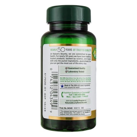 Nature'S Bounty Cranberry Fruit Softgels 4200Mg Plus Vitamin C 100 Count