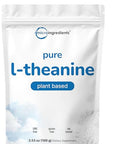 Micro Ingredients Pure L-Theanine Powder 100 Grams (1 Year Supply) Filler Free No Gmos And Vegan Friendly