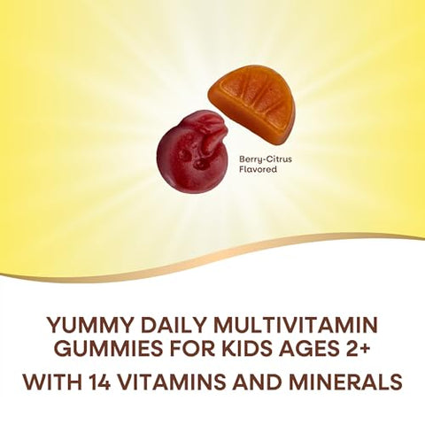 Nature'S Way Alive Kids Zero Sugar Gummy Multivitamins For Kids Ages 2 Supports Bone Eye & Immune Health No Sugar Alcohols Plant-Based Sweeteners Berry-Citrus Flavored 60 Gummies