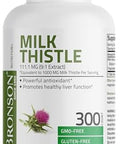 Bronson Milk Thistle 1000 Mg Silybum Marianum Antioxidant & Liver Health Support - Non-Gmo 300 Capsules