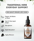 Smshealthproducts.Com Lion'S Mane Mushroom Drops Supplement Lions Mane Tincture Natural Immune Support 2 Fl Oz