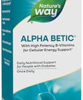 NatureS Way Alpha Betic Diabetic Multivitamin For Daily Nutritional Support With BVitamins For Energy Metabolism Support Alpha Lipoic Acid Taurine Lutein 30 Tablets