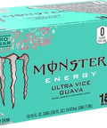 Monster Energy Ultra Vice Guava, Sugar Free Energy Drink, 16 Ounce (Pack of 15)