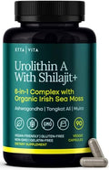 Etta Vita Urolithin-A Complex W Shilajit Organic Sea Moss Ashwagandha & Tongkat Ali Natural Energy Libido Hormone Balance And Focus For Men & Women (Made In Usa - 3Rd Party Tested)