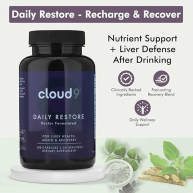 Cloud9 By Rebound Daily Restore 120 Capsules