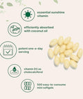 Micro Ingredients Vitamin D3 2000 Iu 500 Softgels Virgin Coconut Oil Cholecalciferol Form Bone Immune & Heart Support Easy To Swallow Non-Gmo