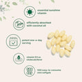Micro Ingredients Vitamin D3 2000 Iu 500 Softgels Virgin Coconut Oil Cholecalciferol Form Bone Immune & Heart Support Easy To Swallow Non-Gmo