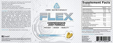 Core Nutritionals Flex Comprehensive Joint Formula Promotes Healthy Tendons Ligaments & Cartilage Improve Mobility Antioxidants For Recovery 240 Tablets