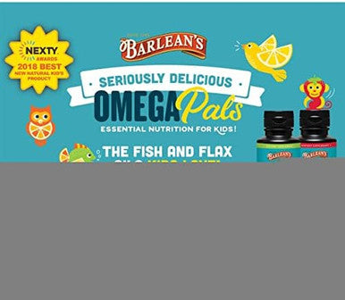 Barlean'S Omega Pals Hooty Fruity Tangerine Fish Oil And Chocolate Silk Greens Powder Healthy Kids Bundle