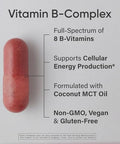 Sports Research Vitamin B-Complex - Full Spectrum Of B Vitamins 90 Liquid Veggie Capsules