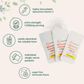 Micro Ingredients 1000Mg Vitamin C Powder For Daily Use Liposomal FatSoluble Form For Better Absorption SugarFree Lemonade Drink Mix 40 Travel Packets FastDissolving