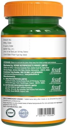 Pure Nutrition Chelated Magnesium Glycinate Supplement 120 Vegan Tablets 2000Mg Per Serving.