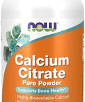 Now Foods Supplements Calcium Citrate Powder Highly Bioavailable Calcium Supports Bone Health 8Ounce