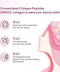 OMOGS Collagen Peptides Powder with Prebiotics and Cranberry Extract Hydrolyzed Collagen Peptides Support Hair Skin Nail Bone and Digestive Health Grass Fed Non GMO for Women and Men