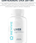 Revive Md Natural Liver Cleanse Detox & Repair Pills Liver Health Support Formula - Milk Thistle Liver Defense Supplement - Inflammation Reducer & Promotes Healthy Liver Function - 120 Capsules