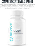 Revive Md Natural Liver Cleanse Detox & Repair Supplement " Milk Thistle Liver Support Formula Promotes Healthy Liver Function & Helps Reduce Inflammation " 120 Capsules (30 Servings)