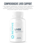 Revive Md Natural Liver Cleanse Detox & Repair Supplement Milk Thistle Liver Support Formula Promotes Healthy Liver Function & Helps Reduce Inflammation 120 Capsules (30 Servings)