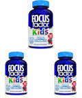 Focus Factor Kids Extra Strength Daily Chewable for Brain Health Support 120 Count Vitamins Quality Formula Gluten and Dairy Free Supplements for Children No Artificial Sweetener