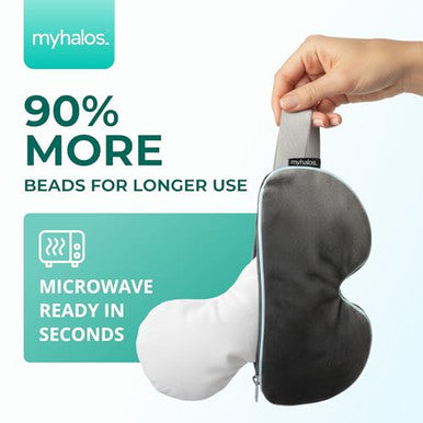 Myhalos ' Heated Eye Mask For Dry Eyes - Steam Warm Compress For Eyes - Remove Styes Chalazion Therapy Warming And Heating Pad Hot Compress - Moist Heat Mask For Blepharitis & Mgd - Fsa Hsa Eligible