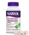 Natrol Melatonin 10Mg Fast Dissolve Tablets - Peppermint Flavor 60 Count Sleep Support Fast Dissolve Melatonin For Adults 60-Day Supply
