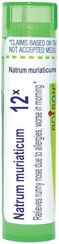 Boiron Natrum Muriaticum 12X For Runny Nose Due To Allergies 80 Pellets