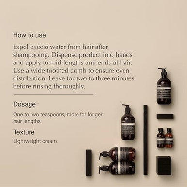 Aesop Conditioner Hydrate and Soften Hair Enriched With Amino Acids Fragrant and Refreshed Hair 3.4oz / 100mL