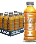 HOIST Premium Military Hydration Electrolyte Drink, Powerful IV-Level Hydration, Clinically Proven Performance Drink, Peach Mango, 16 Fl Oz (Pack of 12)