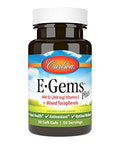 Carlson Labs EGems Plus Natural Vitamin E 400 IU 50 Softgels
