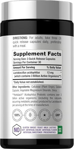Horbaach Probiotic For Women & Men's Digestive Health 90 Capsules