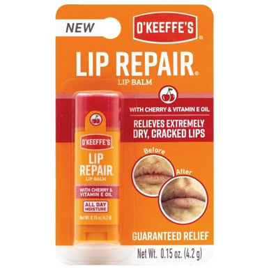 Lip Balm Lip Repair Cherry & Vitamin E Oil 0.15 Oz (4.2 G) O'Keeffe'S