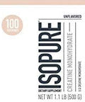 Isopure Protein Powder Low Carb With Creatine Powder 500G Unflavored Keto Friendly Protein Powder 100% Whey Protein Isolate Protein Flavor: Dutch Chocolate 7.5 Pounds