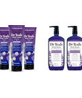 Dr Teal'S Sleep Body Lotion24-Hour MoistureWith MelatoninLavender & Chamomile Essential Oils & Body Wash With Pure Epsom SaltSoothe & Sleep With Lavender24 Fl Oz (Pack Of 2)