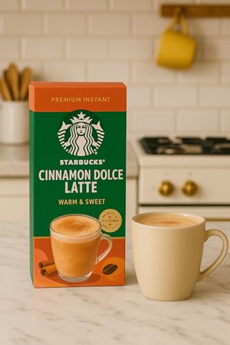 Starbucks Cinnamon Dolce Latte x5 Premium Instant Coffee Pack of 6 (Total 30 Sachets) Warm & Sweet Flavor