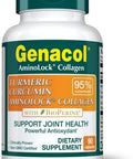 Genacol Turmeric Curcumin Ultra-Hydrolyzed Collagen Peptides Supplement With Black Pepper Extract (Bioperine) Soothe Your Joints Enhanced Absorption 90 Capsules (30-Day Supply)