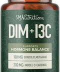 Smnutrition Dim & Indole 3 Carbinol For Hormone Balance For Women & Men I3C Complex Estrogen Balance Menopause Supplements For Womens Health Antioxidants Vegan Nongmo Gluten Smnutrition 60 Ct.