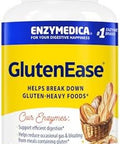 Enzymedica Glutenease Digestive Enzymes For Food Intolerance Fast Acting Gas & Bloating Relief 60 Count